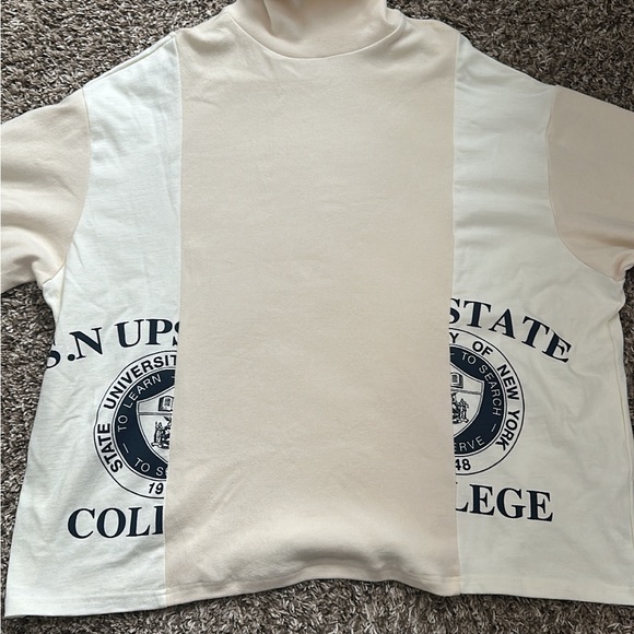 NWOT | University Beige Turtle Neck | Fits Women’s L - XL - Picture 2 of 8